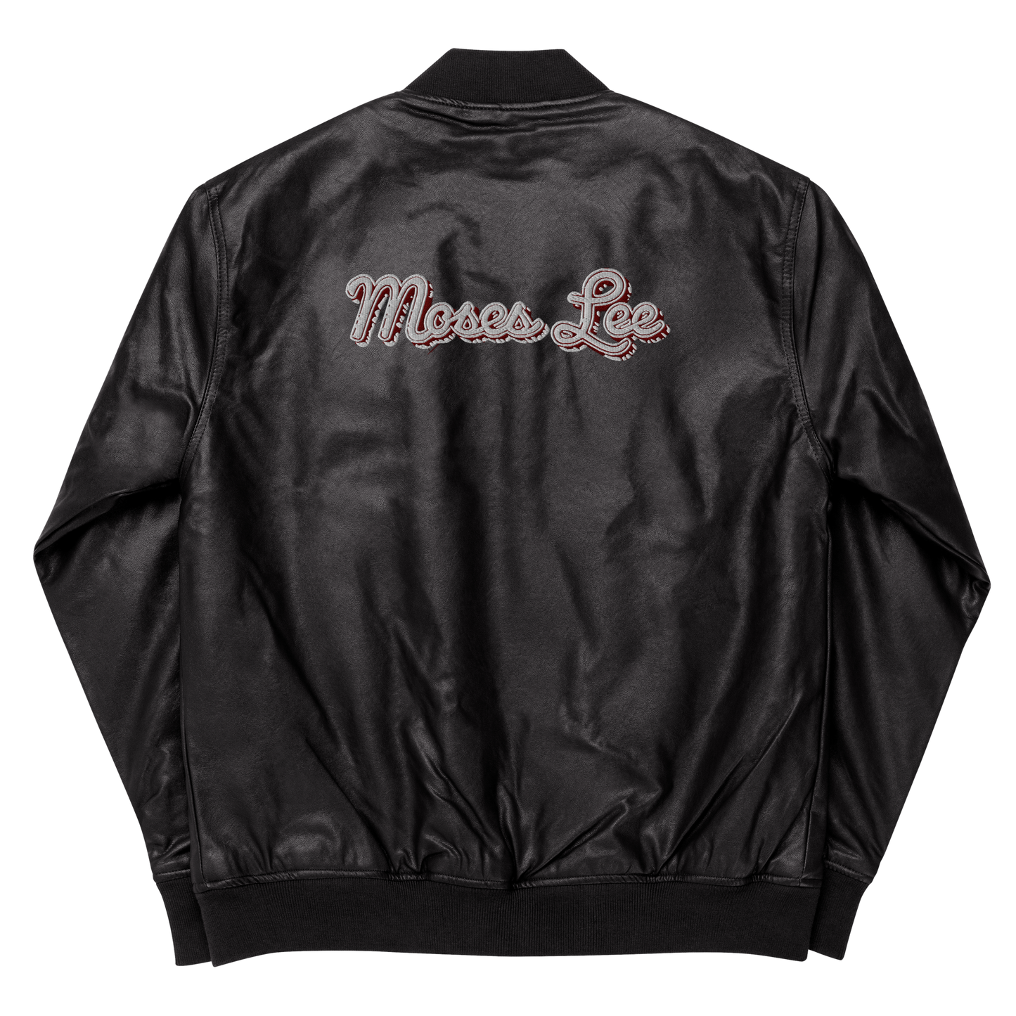 “Classic ML Leather” Bomber Jacket