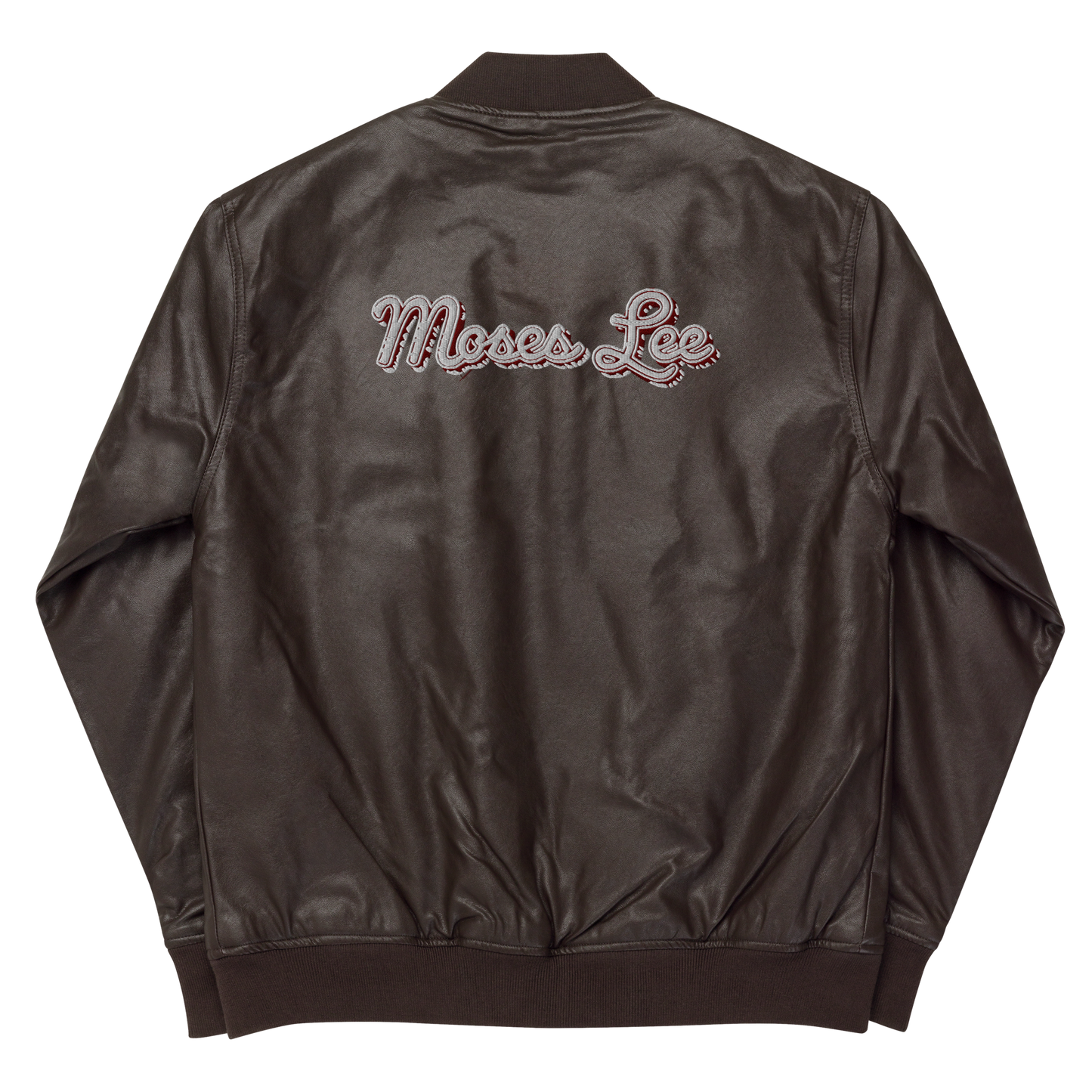 “Classic ML Leather” Bomber Jacket