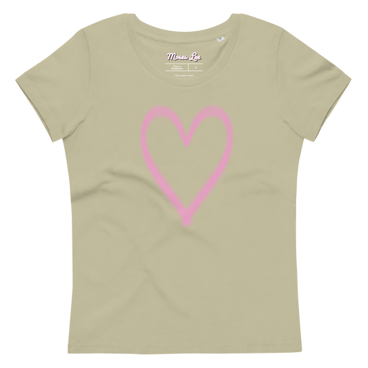 “Glow Heart” fitted tee